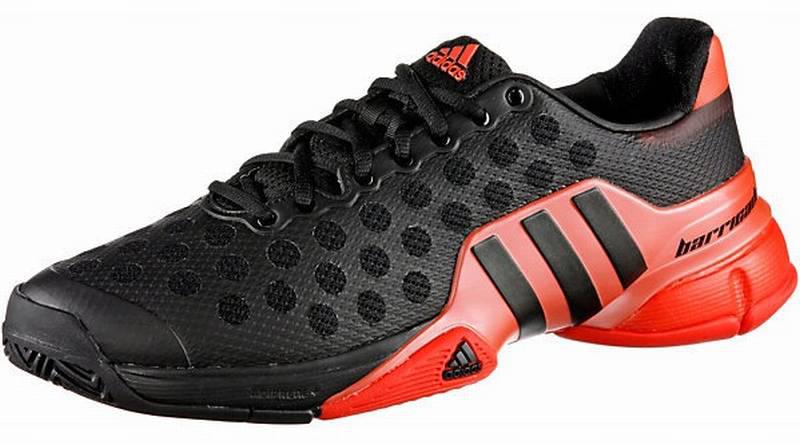 Adidas Barricade 2015 Herren Tennisschuhe, rot/schwarz