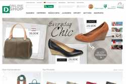 Startseite vom Deichmann Schuhe Shop