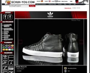 Adidas Nizza Hi schwarz