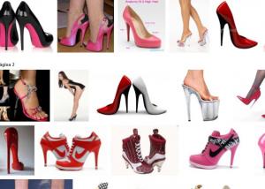 High Heels Auswahl